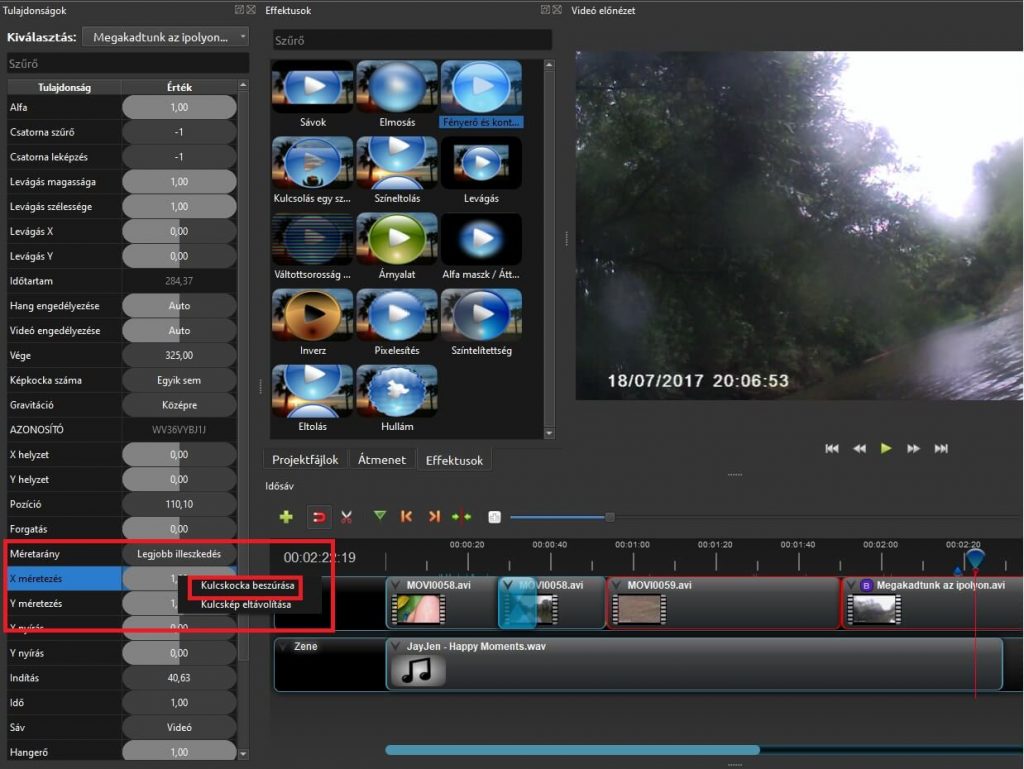 openshot video editor használata